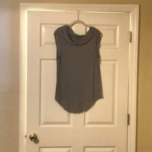 Sleeveless cowl neck blouse